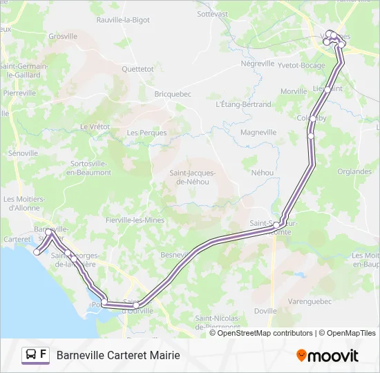 F Bus Line Map