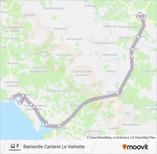 F Bus Line Map