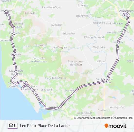 F Bus Line Map
