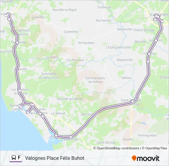 F Bus Line Map