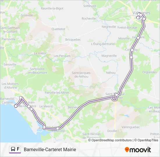 F Bus Line Map