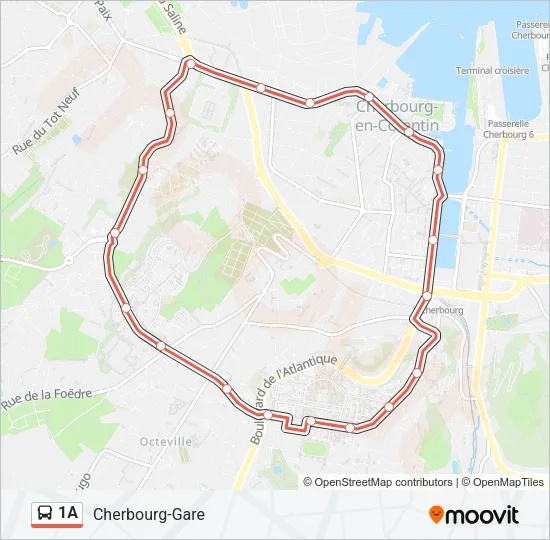 1A Bus Line Map