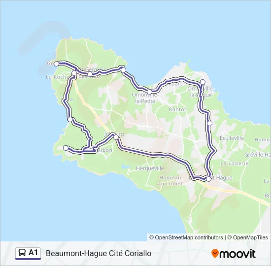 A1 Bus Line Map