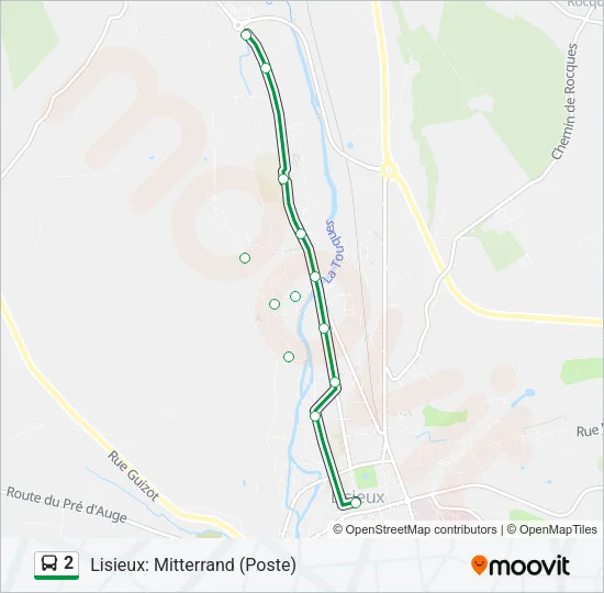 2 Bus Line Map