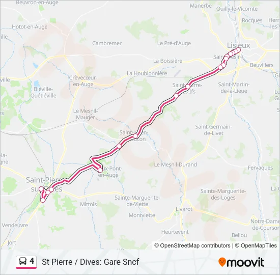 4 Bus Line Map