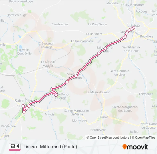 4 Bus Line Map