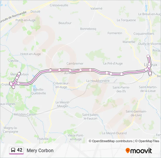 42 Bus Line Map