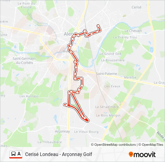 A Bus Line Map