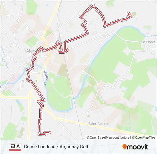 A Bus Line Map
