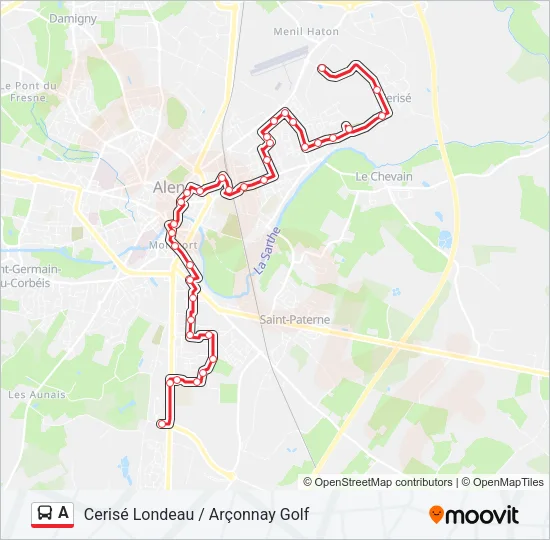 A Bus Line Map
