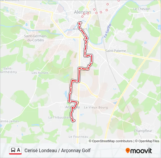 A Bus Line Map
