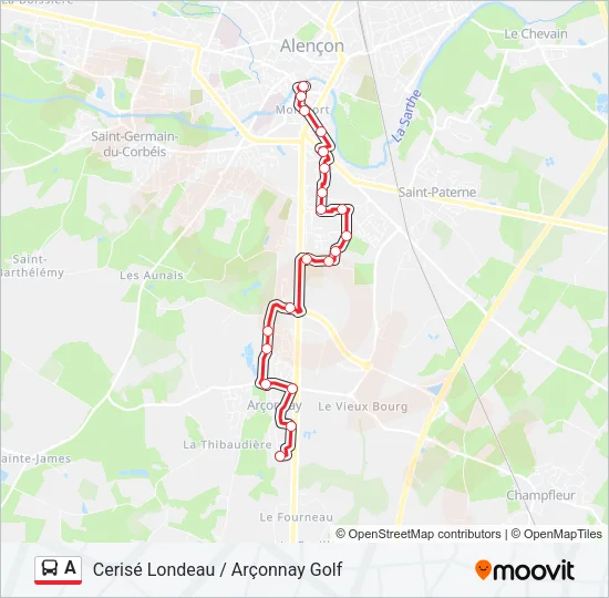A Bus Line Map