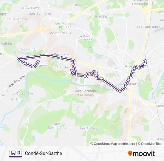 D Bus Line Map