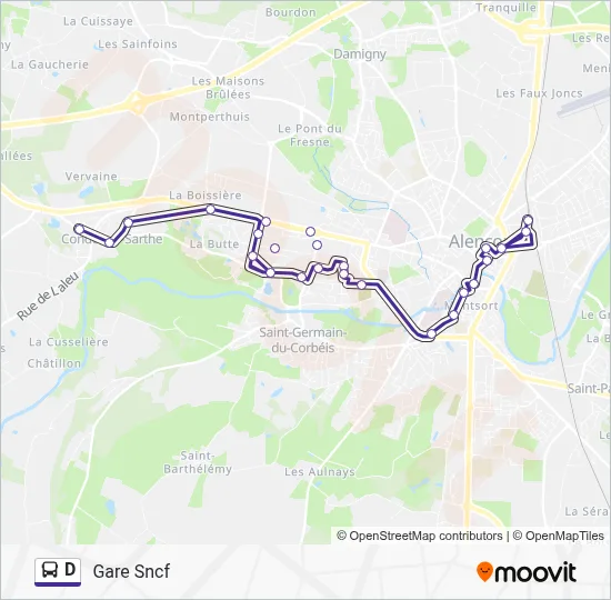 D Bus Line Map