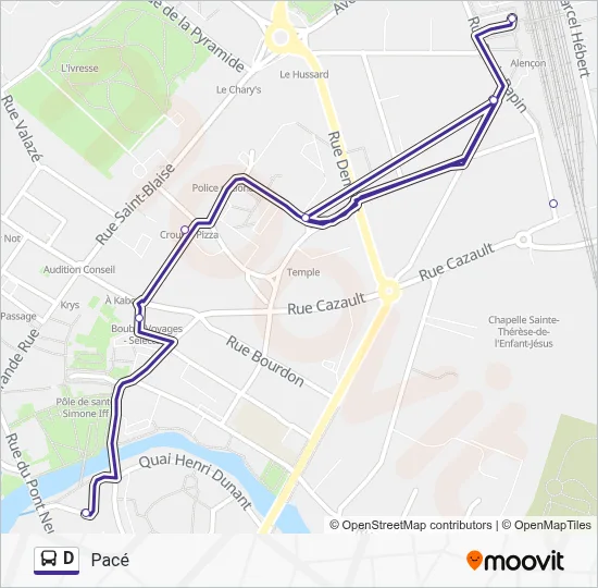D Bus Line Map