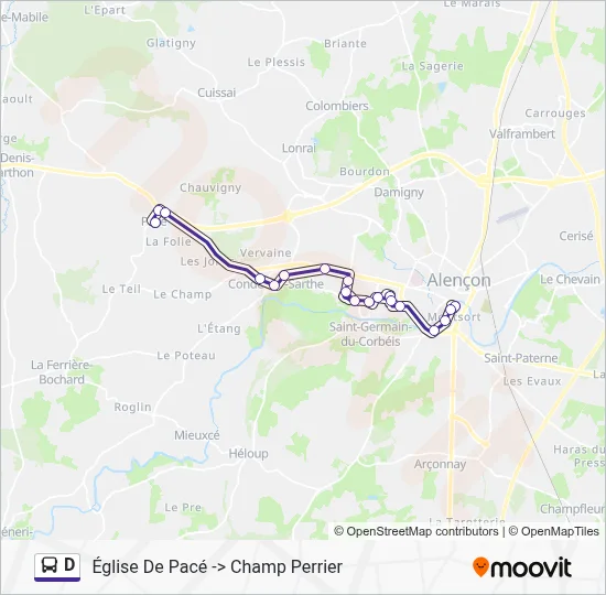 D Bus Line Map