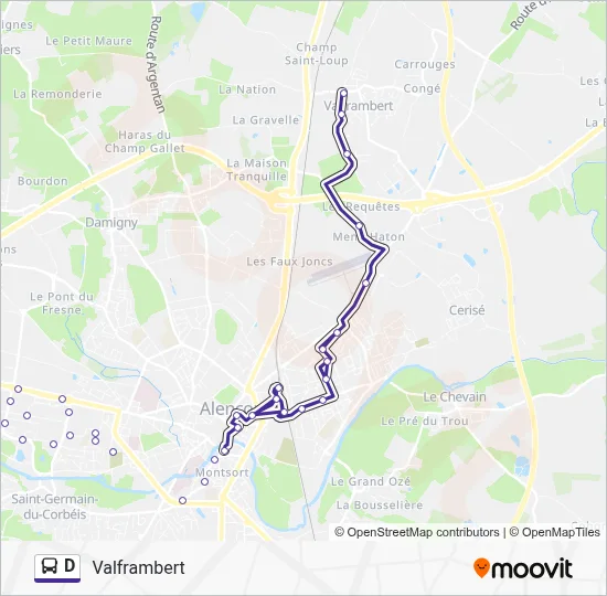 D Bus Line Map