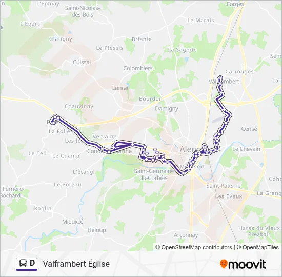 D Bus Line Map