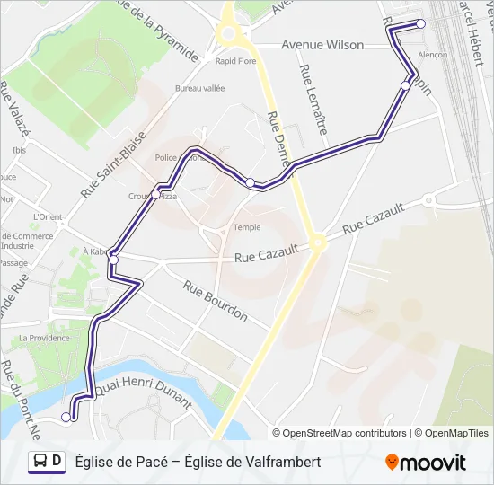 D Bus Line Map