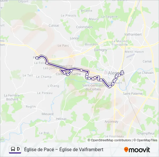 D Bus Line Map