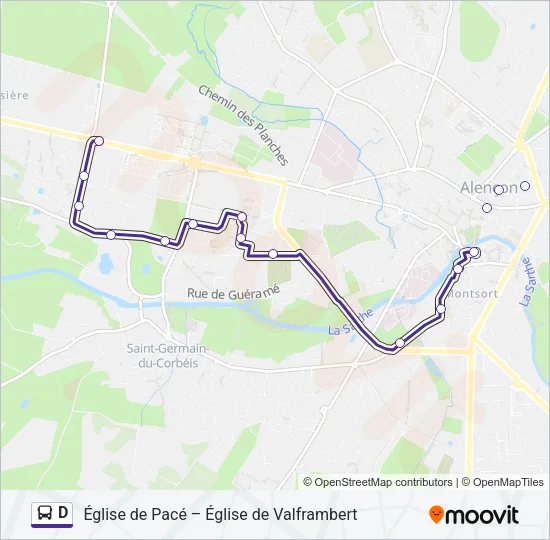 D Bus Line Map