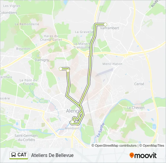 CAT Bus Line Map