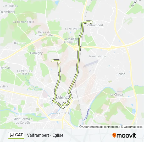CAT Bus Line Map