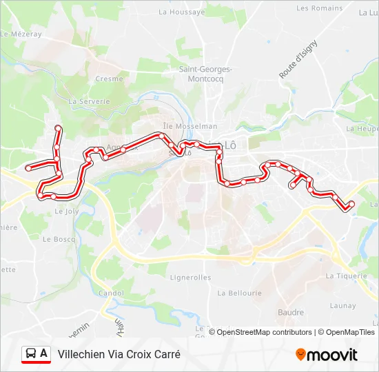 A Bus Line Map