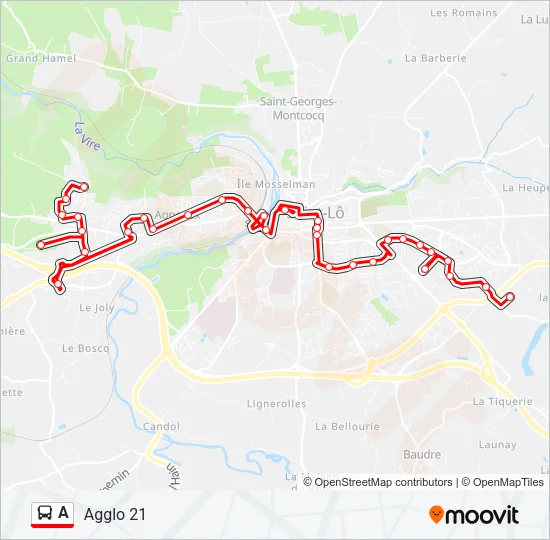 A Bus Line Map