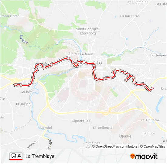 A Bus Line Map