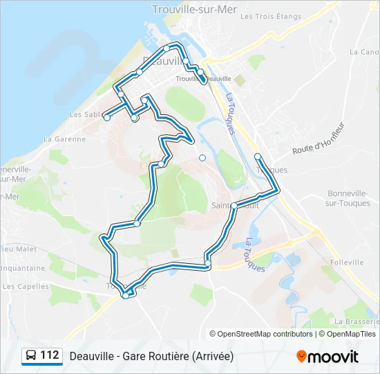 112 Bus Line Map