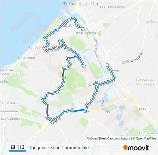 112 Bus Line Map