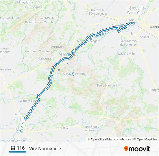 116 Bus Line Map