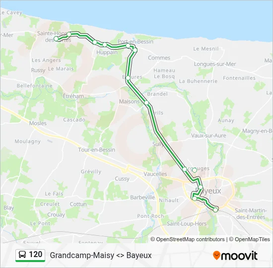 120 Bus Line Map