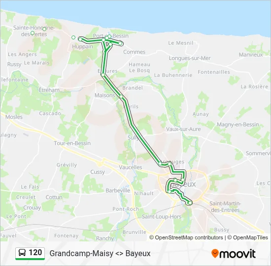 120 Bus Line Map