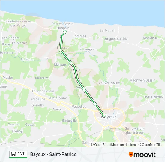 120 Bus Line Map