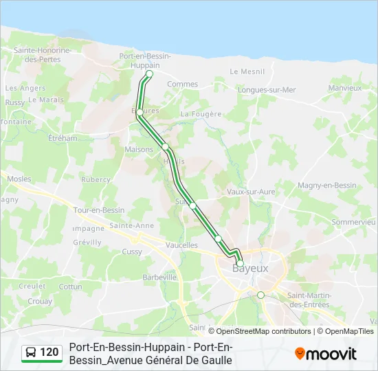 120 Bus Line Map