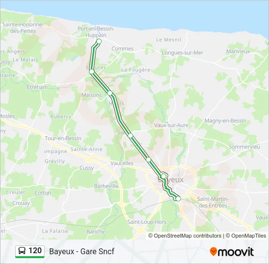 120 Bus Line Map
