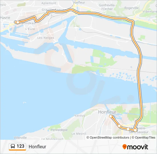 123 Bus Line Map