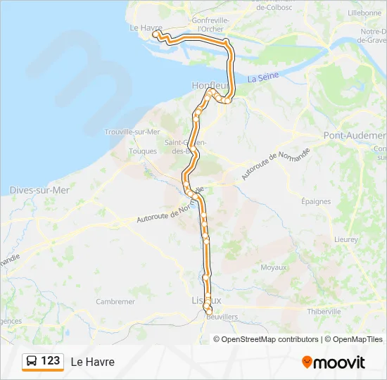 123 Bus Line Map