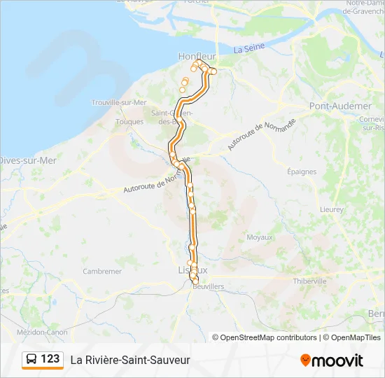123 Bus Line Map