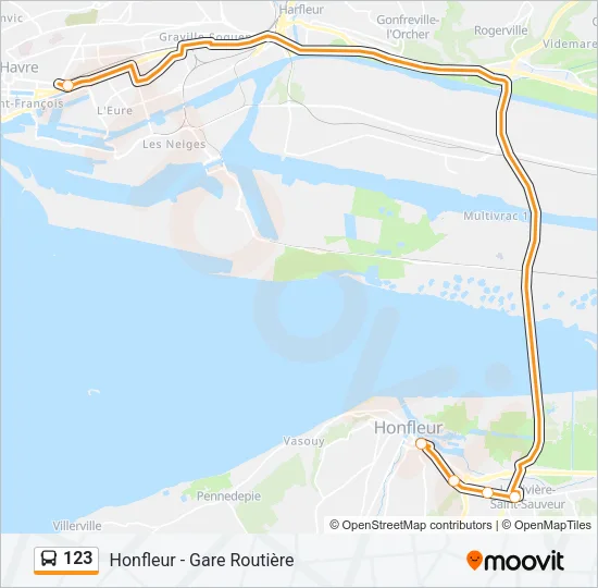 123 Bus Line Map