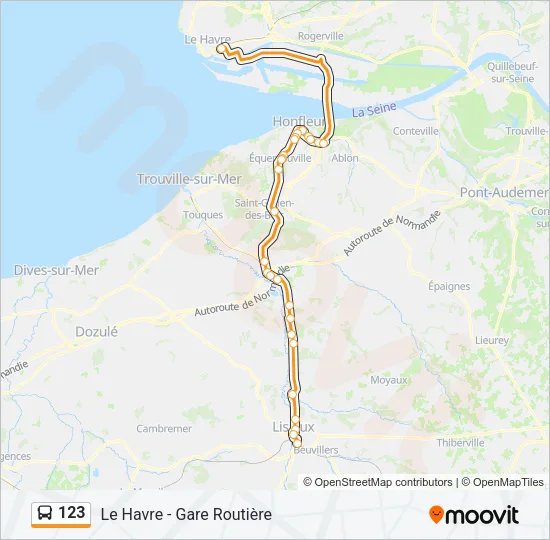 123 Bus Line Map