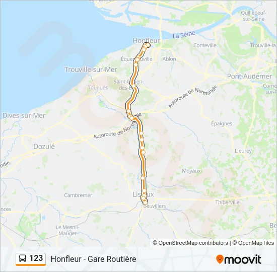123 Bus Line Map