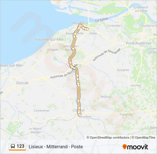 123 Bus Line Map