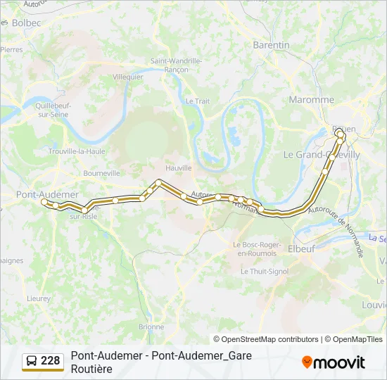 228 Bus Line Map