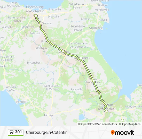 301 Bus Line Map