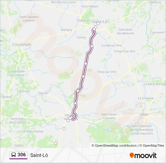 306 Bus Line Map