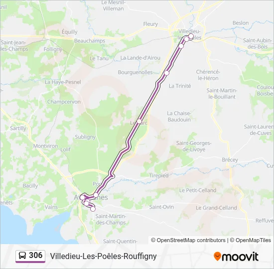 306 Bus Line Map