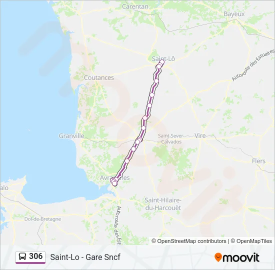 306 Bus Line Map